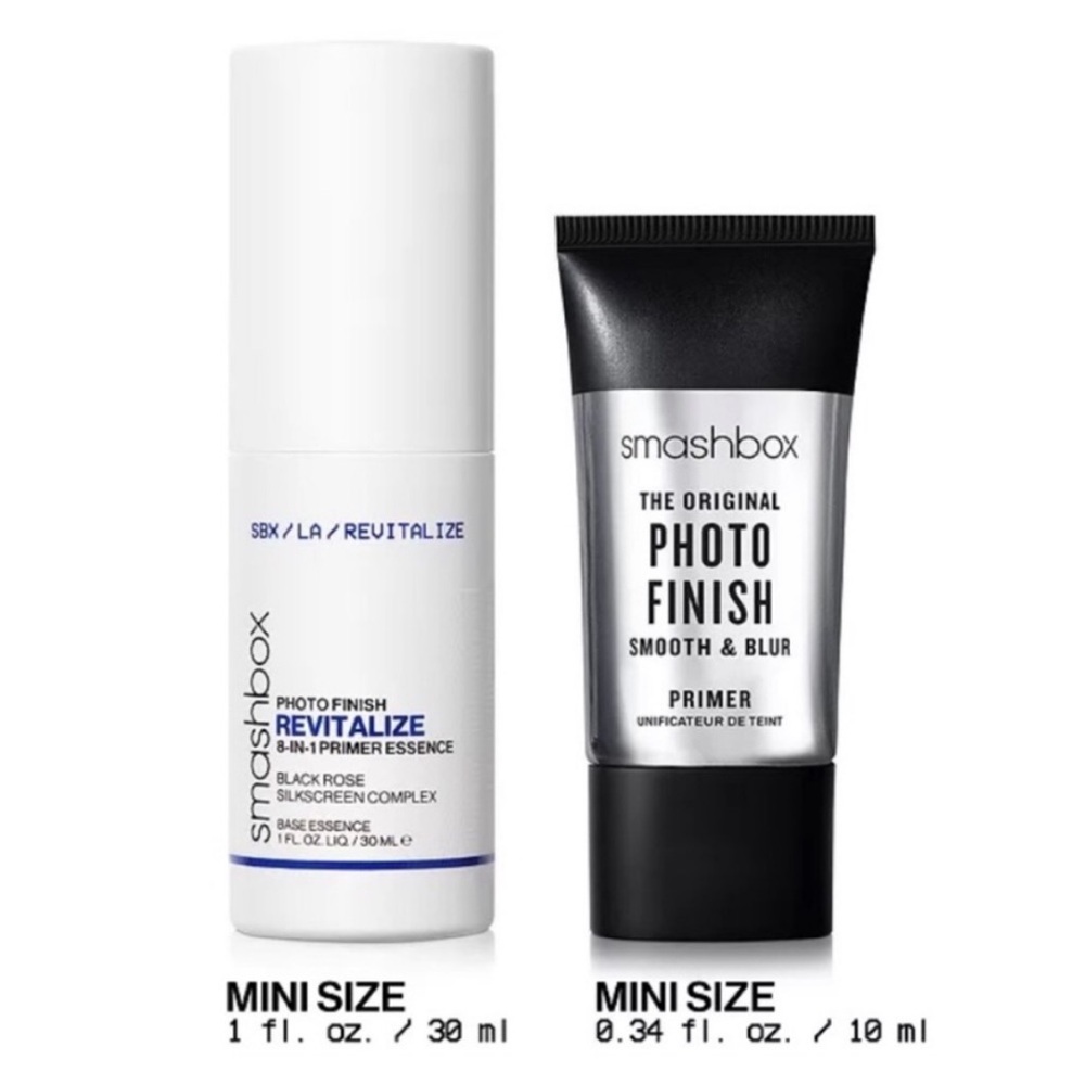 Smashbox Pre-Game Mini Primer Partners Set - Mini Photo Finish Primer & Essence - Picture 2 of 11